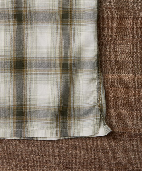 WILD LIFE TAILOR Adam et Rope'(ワイルドテーラーアダムエロペ )の「【WILD LIFE TAILOR】 ドレープチェック ロングスリーブ バンドカラーシャツ(シャツ/ブラウス・メンズ・グリーン系その他2/ブラック系その他/ベージュ系その他/ブラック系その他2・M/L)」の18枚目の写真