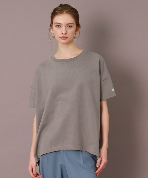 DRESSTERIOR(ドレステリア)の「◆【洗える】エシカルオーガニックコットンTシャツ(Tシャツ/カットソー・レディース・ライトブルー/ブラック/グレー/オフホワイト・38/36/34)」の14枚目の写真