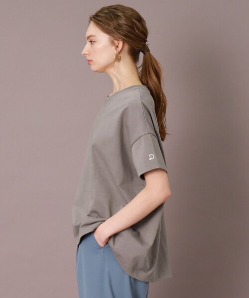 DRESSTERIOR(ドレステリア)の「◆【洗える】エシカルオーガニックコットンTシャツ(Tシャツ/カットソー・レディース・ライトブルー/ブラック/グレー/オフホワイト・38/36/34)」の12枚目の写真