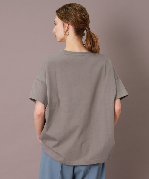 DRESSTERIOR(ドレステリア)の「◆【洗える】エシカルオーガニックコットンTシャツ(Tシャツ/カットソー・レディース・ライトブルー/ブラック/グレー/オフホワイト・38/36/34)」の11枚目の写真