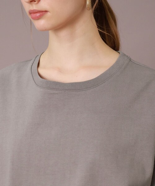 DRESSTERIOR(ドレステリア)の「◆【洗える】エシカルオーガニックコットンTシャツ(Tシャツ/カットソー・レディース・ライトブルー/ブラック/グレー/オフホワイト・38/36/34)」の10枚目の写真