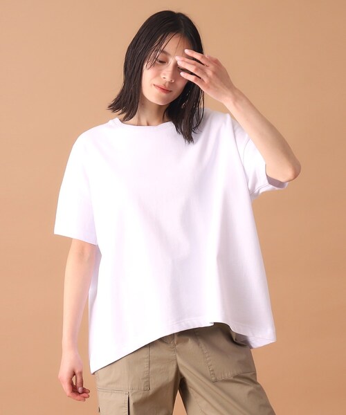 DRESSTERIOR(ドレステリア)の「◆【洗える】エシカルオーガニックコットンTシャツ(Tシャツ/カットソー・レディース・ライトブルー/ブラック/グレー/オフホワイト・38/36/34)」の18枚目の写真