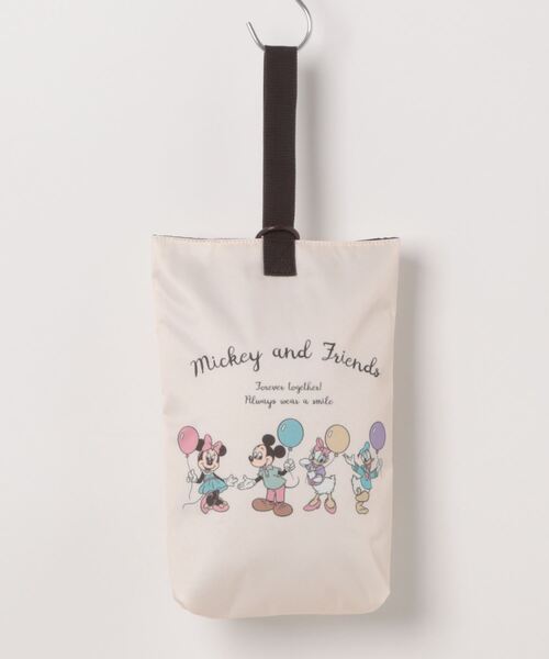 Disney（ディズニー）の「Disney シューズケース【入園入学】（シューズ小物/雑貨・キッズ・アイボリー/ブラック/ベージュ・FREE）」の2枚目の写真