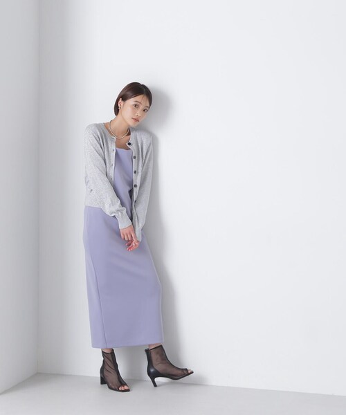 NATURAL BEAUTY BASIC（ナチュラルビューティーベーシック）の「◇【Oggi掲載】ミニマルナローキャミワンピース（ワンピース・レディース・ブラック/ブルー/ベージュ・MEDIUM）」の15枚目の写真