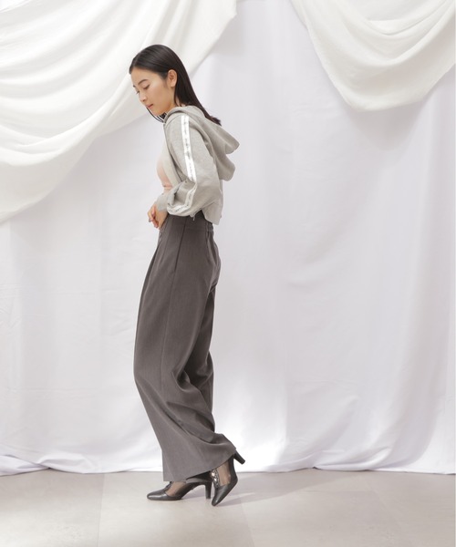 JILL by JILL STUART（ジルバイジルスチュアート）の「◇JB裏毛ロゴテープパーカー（パーカー・レディース・ダークグレー/ネイビー/ホワイト系その他・FREE）」の14枚目の写真