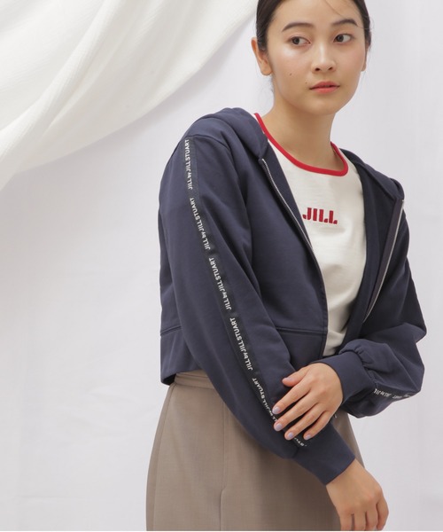 JILL by JILL STUART（ジルバイジルスチュアート）の「◇JB裏毛ロゴテープパーカー（パーカー・レディース・ダークグレー/ネイビー/ホワイト系その他・FREE）」の19枚目の写真