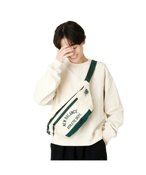 NEW BALANCE（ニューバランス）の「キャンバス ウエストバッグ（ボディバッグ/ウエストポーチ・メンズ・ライトブラウン/ネイビー/グリーン・ONE SIZE）」の9枚目の写真