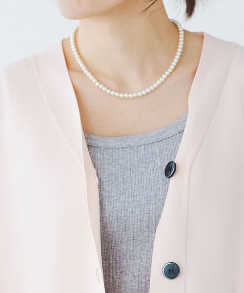 le.coeur blanc（ルクールブラン）の「ランダムテレコUネックタンク（タンクトップ・レディース・ブラック/オフホワイト/チャコールグレー/ライトグレー・38）」の21枚目の写真