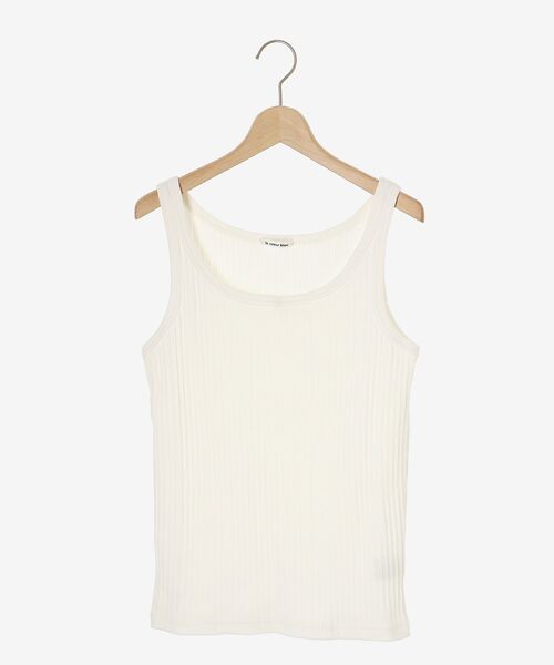 le.coeur blanc（ルクールブラン）の「ランダムテレコUネックタンク（タンクトップ・レディース・ブラック/オフホワイト/チャコールグレー/ライトグレー・38）」の18枚目の写真