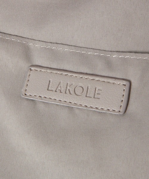 LAKOLE(ラコレ)の「フェイクレザーギャザートートバッグ / 105058(トートバッグ・レディース・オフホワイト/グレー/ブラック・FREE)」の17枚目の写真