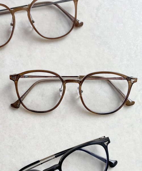 RUBY AND YOU（ルビーアンドユー）の「［select］ボストンフレームメガネ（メガネ・レディース・モカ/ブラック/ブラウン・FREE）」の3枚目の写真