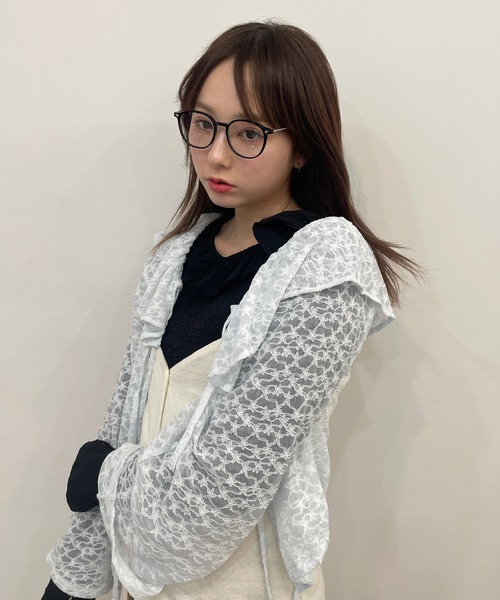 RUBY AND YOU（ルビーアンドユー）の「［select］ボストンフレームメガネ（メガネ・レディース・モカ/ブラック/ブラウン・FREE）」の5枚目の写真