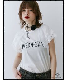 jouetie | Wednesday レースドッキングラグランTシャツ【コラボ】(Tシャツ/カットソー)