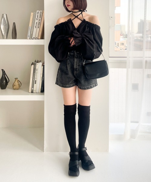Heather（ヘザー）の「クロスベルトストラップサンダル  105315（サンダル・レディース・アイボリー/ブラック・S/M/L）」の8枚目の写真