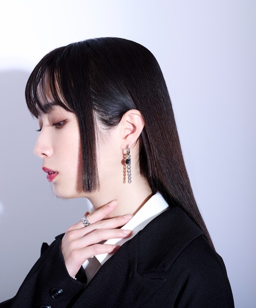Ellno Loset(エルノロゼット)の「チェーンピアス/片耳用(ピアス(片耳用)・メンズ・シルバー・FREE)」の2枚目の写真