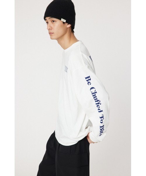 RODEO CROWNS WIDE BOWL(ロデオクラウンズワイドボウル)の「メンズバンダナスターアップリケL/S Tシャツ(Tシャツ/カットソー・メンズ・ブラック/ホワイト/カーキ・LARGE/MEDIUM)」の6枚目の写真