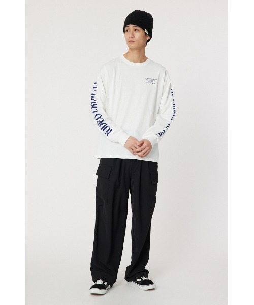 RODEO CROWNS WIDE BOWL(ロデオクラウンズワイドボウル)の「メンズバンダナスターアップリケL/S Tシャツ(Tシャツ/カットソー・メンズ・ブラック/ホワイト/カーキ・LARGE/MEDIUM)」の8枚目の写真