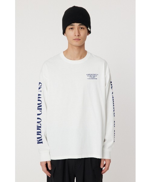 RODEO CROWNS WIDE BOWL(ロデオクラウンズワイドボウル)の「メンズバンダナスターアップリケL/S Tシャツ(Tシャツ/カットソー・メンズ・ブラック/ホワイト/カーキ・LARGE/MEDIUM)」の9枚目の写真