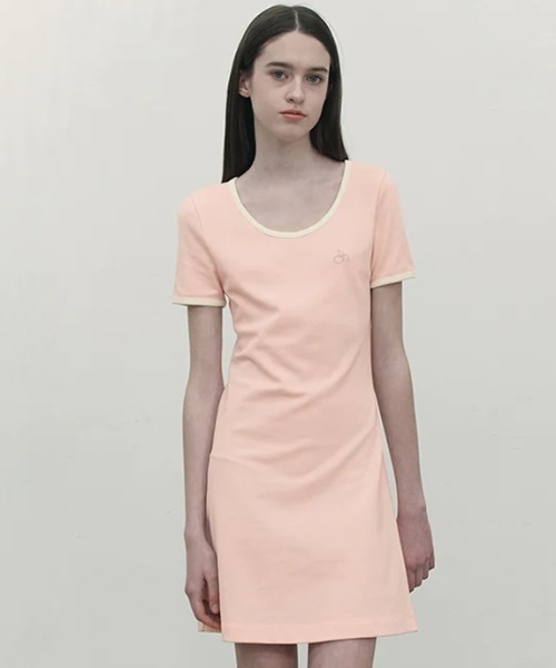 KIRSH（キルシー）の「KIRSH SMALL CHERRY ROUND NECK DRESS