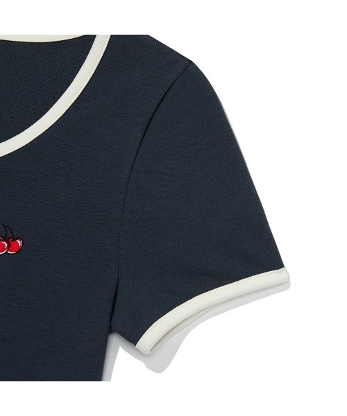 KIRSH（キルシー）の「KIRSH SMALL CHERRY ROUND NECK DRESS