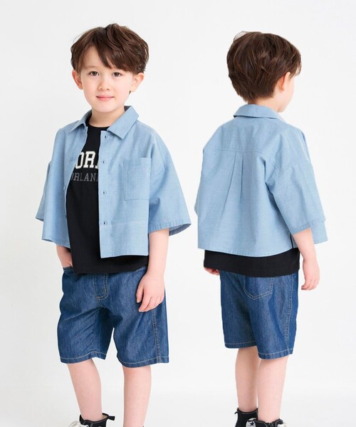 BRANSHES(ブランシェス)の「【接触冷感】アイスデニムパンツ(デニムパンツ・キッズ・ブルー/グレー/ネイビー・100/120/140/110/90/130/150/160)」の9枚目の写真