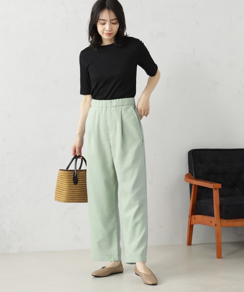 FOUND GOOD（ファウンドグッド）の「リネンライクイージーパンツ（その他パンツ・レディース・アイボリー/ブラック/グリーン系2/パープル系5/イエロー系2・M/L/S）」の3枚目の写真