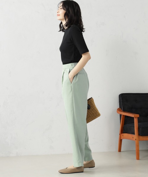 FOUND GOOD（ファウンドグッド）の「リネンライクイージーパンツ（その他パンツ・レディース・アイボリー/ブラック/グリーン系2/パープル系5/イエロー系2・M/L/S）」の17枚目の写真