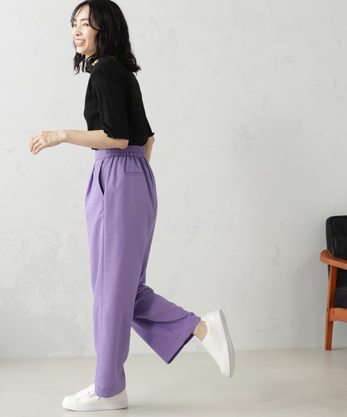 FOUND GOOD（ファウンドグッド）の「リネンライクイージーパンツ（その他パンツ・レディース・アイボリー/ブラック/グリーン系2/パープル系5/イエロー系2・M/L/S）」の21枚目の写真