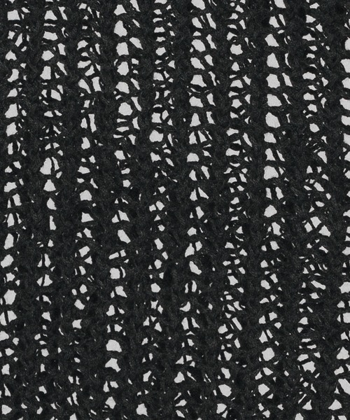 selle glant（セレグランテ）の「TAPE YARN MASH POLO/テープヤーンメッシュポロニット（ポロシャツ・メンズ・ブラック/ボルドー・SMALL/MEDIUM/LARGE）」の9枚目の写真