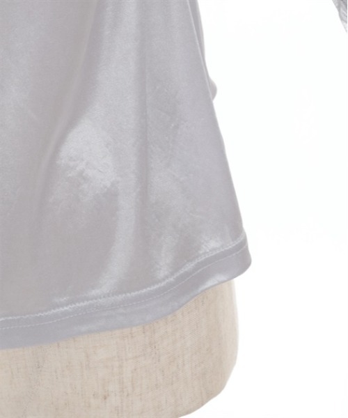 axes femme(アクシーズファム)の「チュール袖レーストップス(Tシャツ/カットソー・レディース・ホワイト/ブラック/グレー・FREE)」の7枚目の写真