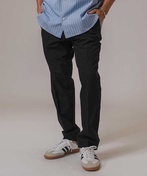 EDIFICE（エディフィス）の「”接触冷感＆撥水機能”クールドッツ 1プリーツ ウエストマジック スラックス（スラックス・メンズ・ダークブルー/ブラック/ブラック系その他/ネイビー・SMALL/MEDIUM/LARGE/X-LARGE）」の3枚目の写真