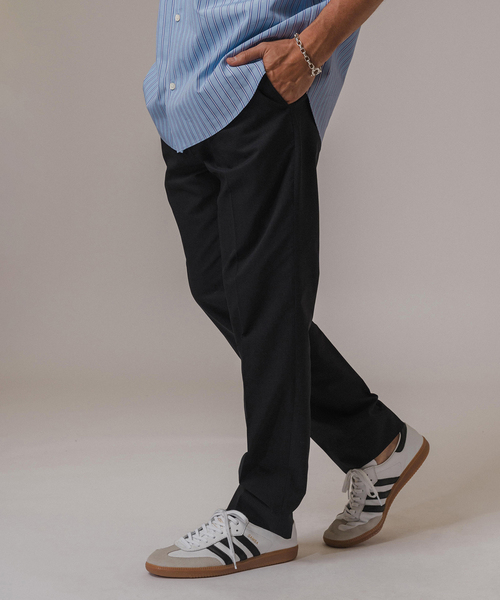 EDIFICE（エディフィス）の「”接触冷感＆撥水機能”クールドッツ 1プリーツ ウエストマジック スラックス（スラックス・メンズ・ダークブルー/ブラック/ブラック系その他/ネイビー・SMALL/MEDIUM/LARGE/X-LARGE）」の9枚目の写真