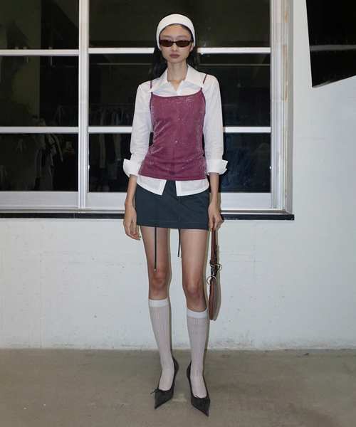 SCULPTOR（スカルプター）の「【SCULPTOR/スカルプター】 Go To Mini Skirt：ミニスカート（スカート・レディース・ネイビー・X-SMALL/SMALL）」の17枚目の写真