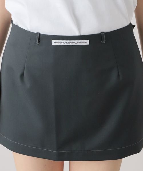 SCULPTOR（スカルプター）の「【SCULPTOR/スカルプター】 Go To Mini Skirt：ミニスカート（スカート・レディース・ネイビー・X-SMALL/SMALL）」の7枚目の写真