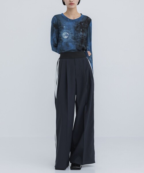 STUDIOUS(ステュディオス)の「【STUDIOUS/ステュディオス】ワイドレッグトラックパンツ(その他パンツ・レディース・ネイビー/ダークグレー/ブルー・1/2)」の22枚目の写真