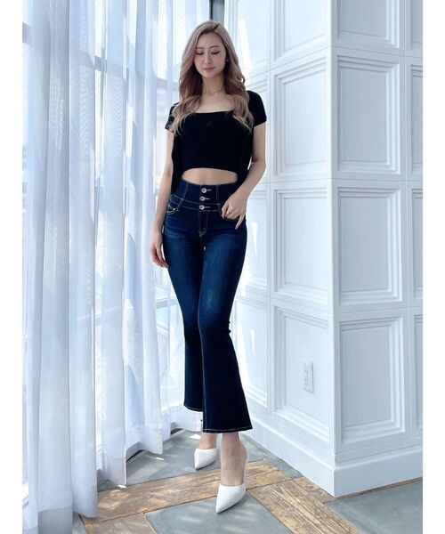 GYDA（ジェイダ）の「Square gydaキャミアンサンブル（アンサンブル・レディース・ライム/オフホワイト/ブラック・FREE）」の16枚目の写真