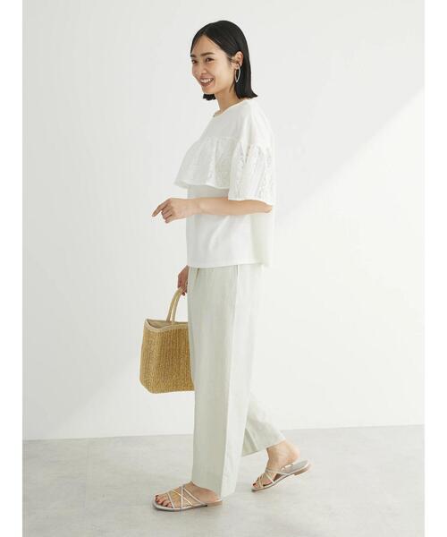 Sugar spoon（シュガースプーン）の「・SUGAR　SPOON　レースフリルプルオーバー（Tシャツ/カットソー・レディース・チャコールグレー/オフホワイト/オレンジ/ブラック・FREE）」の6枚目の写真