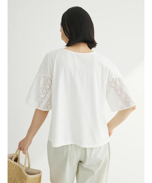 Sugar spoon（シュガースプーン）の「・SUGAR　SPOON　レースフリルプルオーバー（Tシャツ/カットソー・レディース・チャコールグレー/オフホワイト/オレンジ/ブラック・FREE）」の10枚目の写真