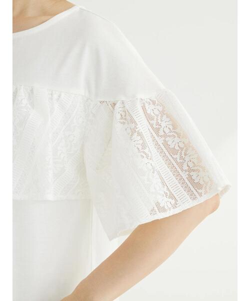 Sugar spoon（シュガースプーン）の「・SUGAR　SPOON　レースフリルプルオーバー（Tシャツ/カットソー・レディース・チャコールグレー/オフホワイト/オレンジ/ブラック・FREE）」の12枚目の写真