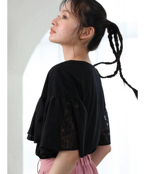 Sugar spoon（シュガースプーン）の「・SUGAR　SPOON　レースフリルプルオーバー（Tシャツ/カットソー・レディース・チャコールグレー/オフホワイト/オレンジ/ブラック・FREE）」の15枚目の写真