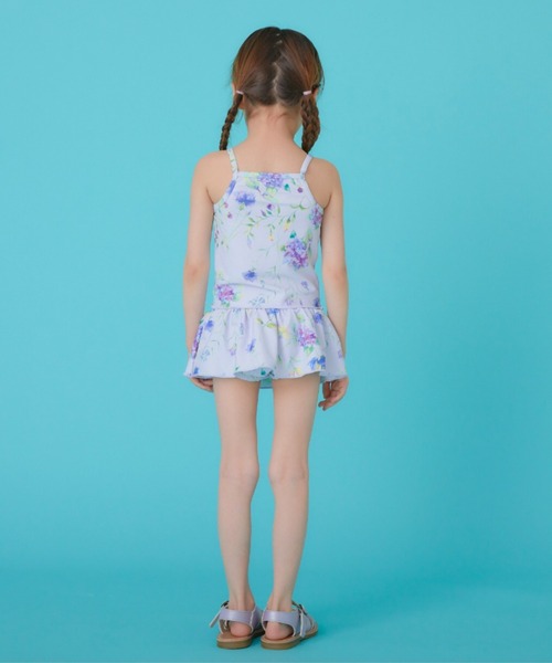 HAKKA KIDS（ハッカキッズ）の「[水着･スイム]サイネリア/アジサイフランボワーズプリントプリントタンキニ（スイムグッズ・キッズ・ピンク/パープル・S/M/L）」の14枚目の写真