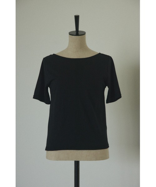 BLACK by moussy - バックオープンカットソー back open t-shirt(バックオープンTシャツ)（Tシャツ/カットソー