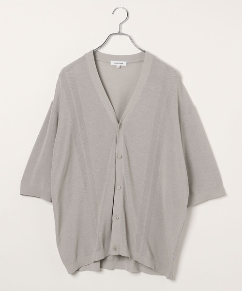 GLOBAL WORK（グローバルワーク）の「洗えるサラサラサマーカーディガン/5分袖/992254（カーディガン/ボレロ・メンズ・ブラック/ライトグレー・SMALL/LARGE/MEDIUM）」の16枚目の写真