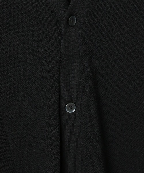 GLOBAL WORK（グローバルワーク）の「洗えるサラサラサマーカーディガン/5分袖/992254（カーディガン/ボレロ・メンズ・ブラック/ライトグレー・SMALL/LARGE/MEDIUM）」の11枚目の写真