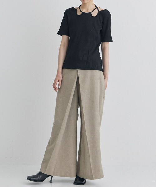 トップス murral Ivy rib half sleeve top (White) MURRAL - 専用 MURRAL Ivy rib half sleeve top ホワイトの通販