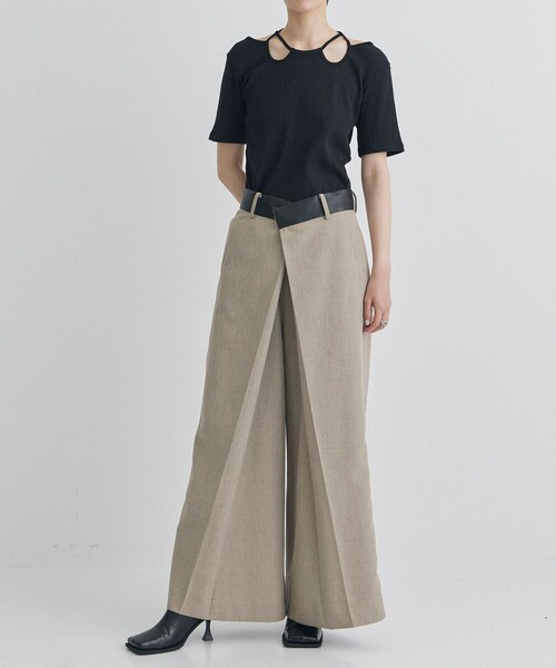 トップス murral Ivy rib half sleeve top (White) MURRAL - 専用 MURRAL Ivy rib half sleeve top ホワイトの通販