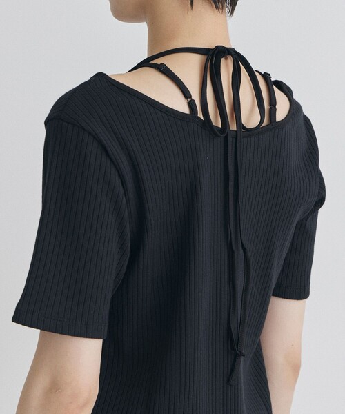 MURRAL(ミューラル)の「【MURRAL/ミューラル】Ivy halfsleeve top/ハーフスリーブトップス(Tシャツ/カットソー・レディース・ブラック/グレイッシュベージュ・1)」の13枚目の写真