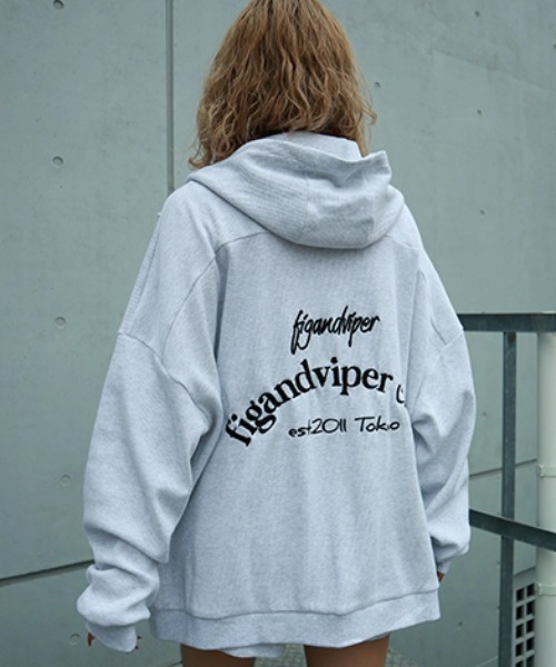 FIG&VIPER(フィグアンドバイパー)の「FV clubワッフルBIGフーディ(パーカー・レディース・ライトグレー/ライトパープル/ブラック・FREE)」の3枚目の写真