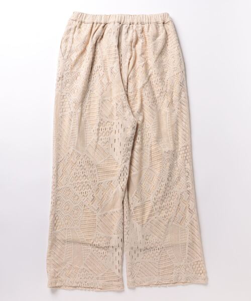 rbby ROSEBUD（アールビーバイローズバッド）の「【WEB・一部店舗限定】レースイージーパンツ（その他パンツ・レディース・ブラック/ホワイト・FREE）」の3枚目の写真