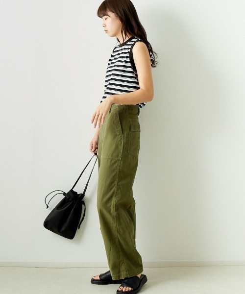 THE SHINZONE（ザ　シンゾーン）の「[THE SHINZONE/ザ シンゾーン] ワンウォッシュ ワイドベイカーパンツ（その他パンツ・レディース・カーキ・34/32）」の11枚目の写真